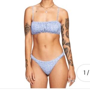 RVCA Mille Bandeau Floral Bikini Set